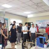 河东戋戋委书记李建成等向导冒雨到访威尼斯集团vip5519智慧养老考察